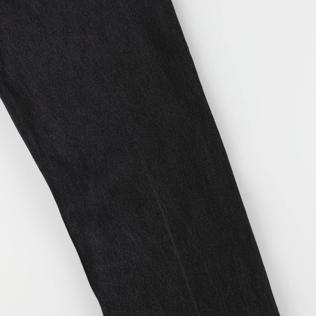 Rustler Black Denim Straight Denim Pants for Men, W34 equivalent cotton black type Vintage Second Hand