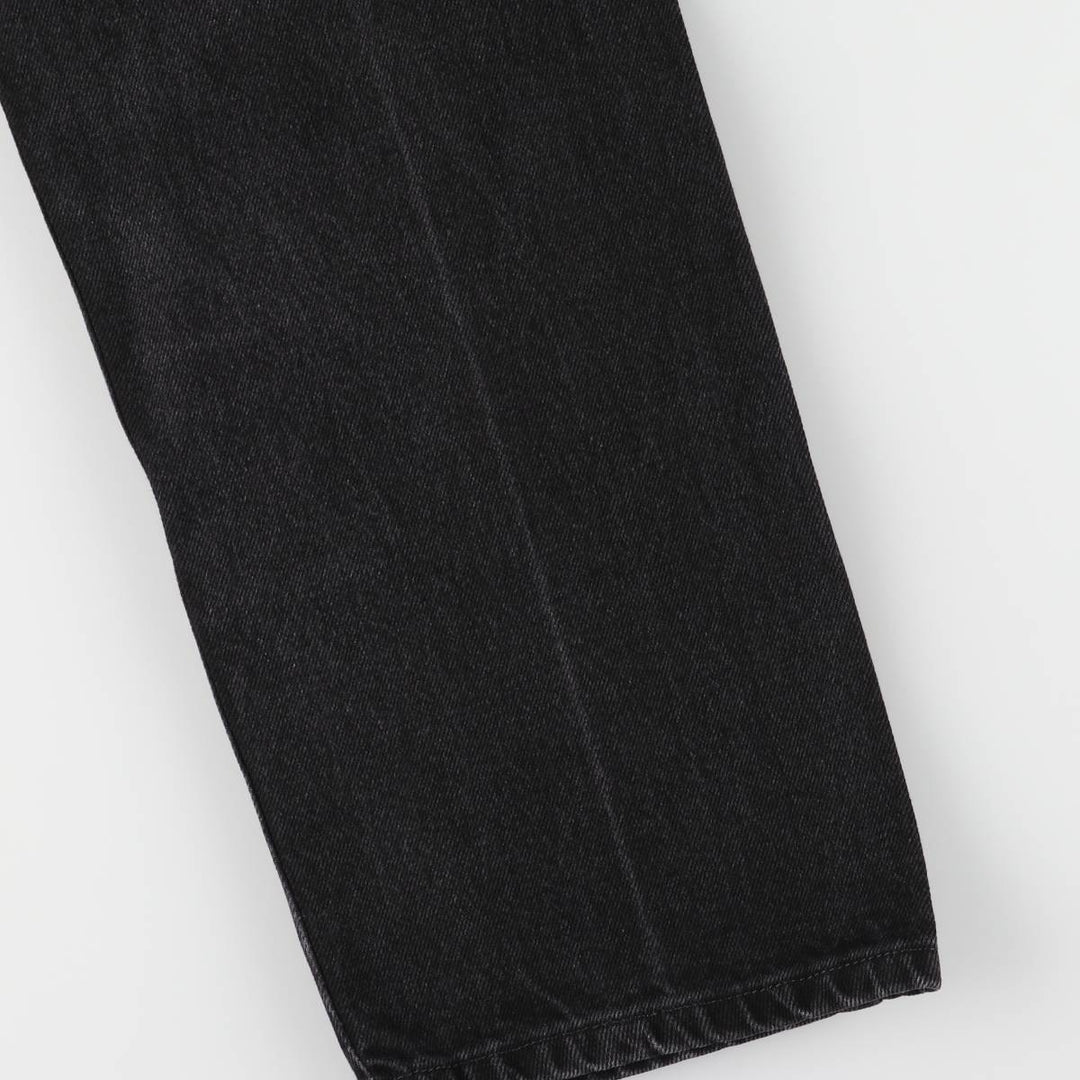 Rustler Black Denim Straight Denim Pants for Men, W34 equivalent cotton black type Vintage Second Hand