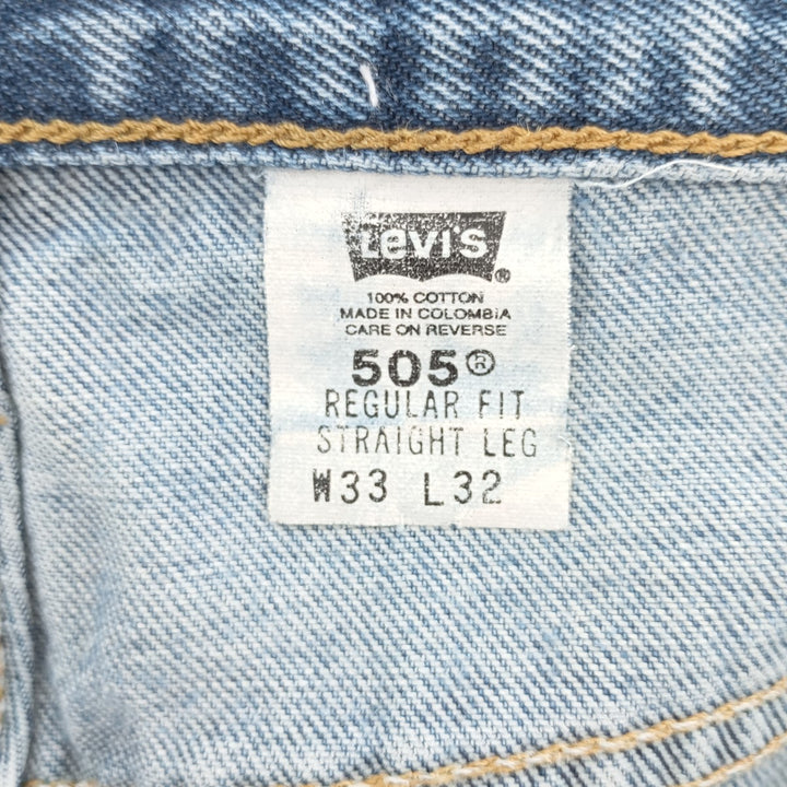 00'S Levi's 505 REGULAR FIT STRAIGHT LEG tapered denim pants for men, size w32 / eaa402142