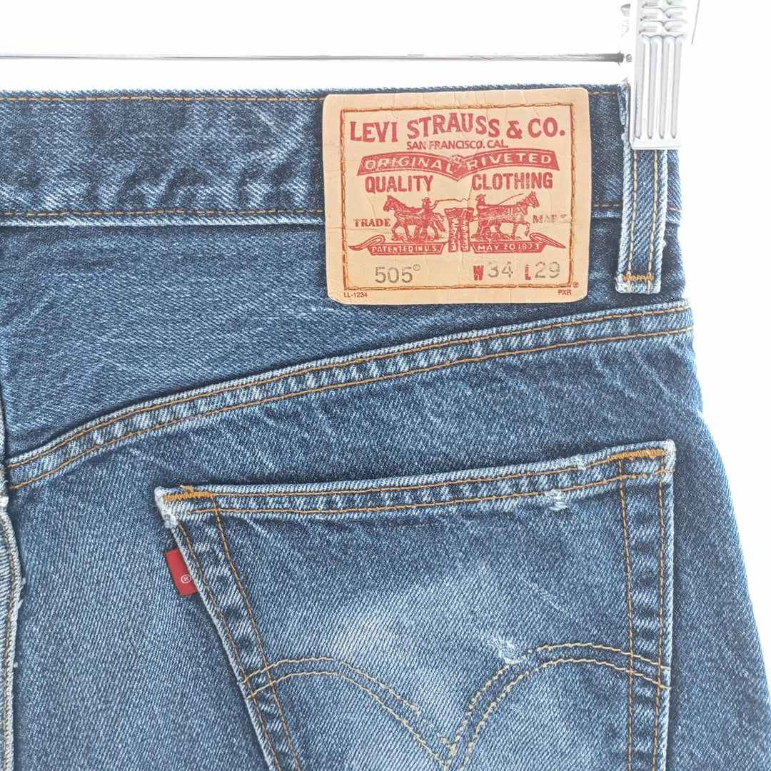 00'S Levi's 505 REGULAR FIT tapered denim pants for men, size w34 / eaa402172