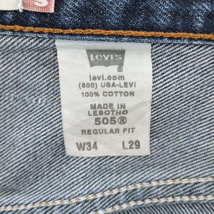 00'S Levi's 505 REGULAR FIT tapered denim pants for men, size w34 / eaa402172