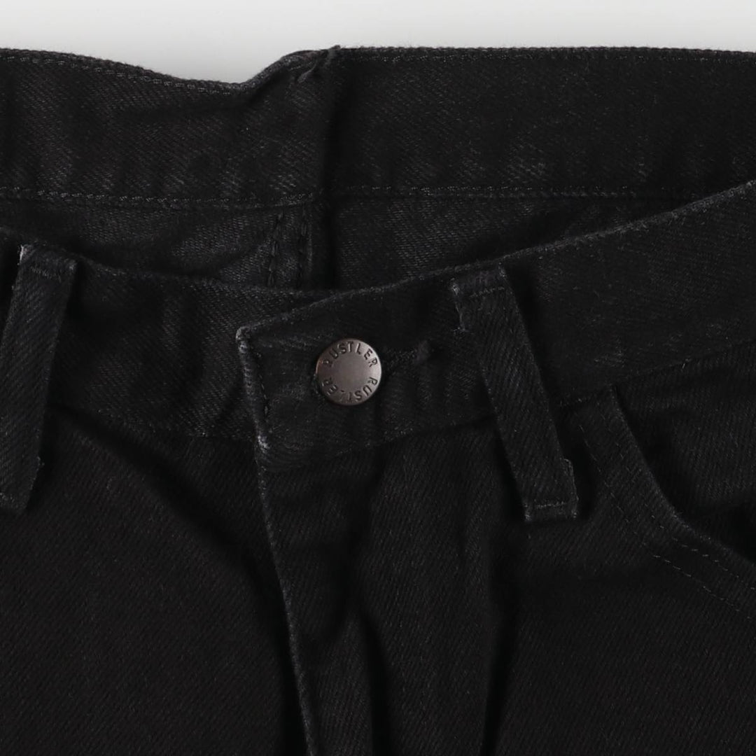 Rustler Black Denim Straight Denim Pants for Men, W29 cotton black type Vintage Second Hand