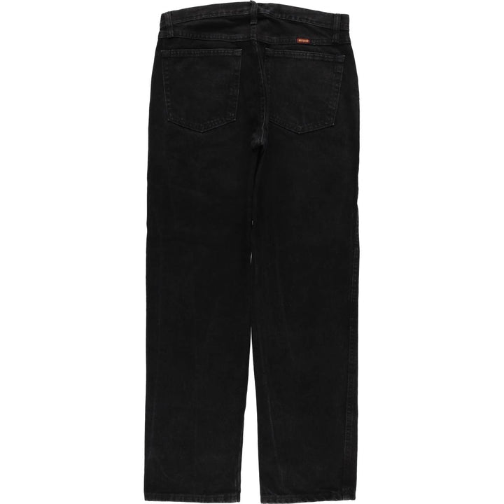 Rustler Black Denim Straight Denim Pants for Men, W32 equivalent cotton black type Vintage Second Hand