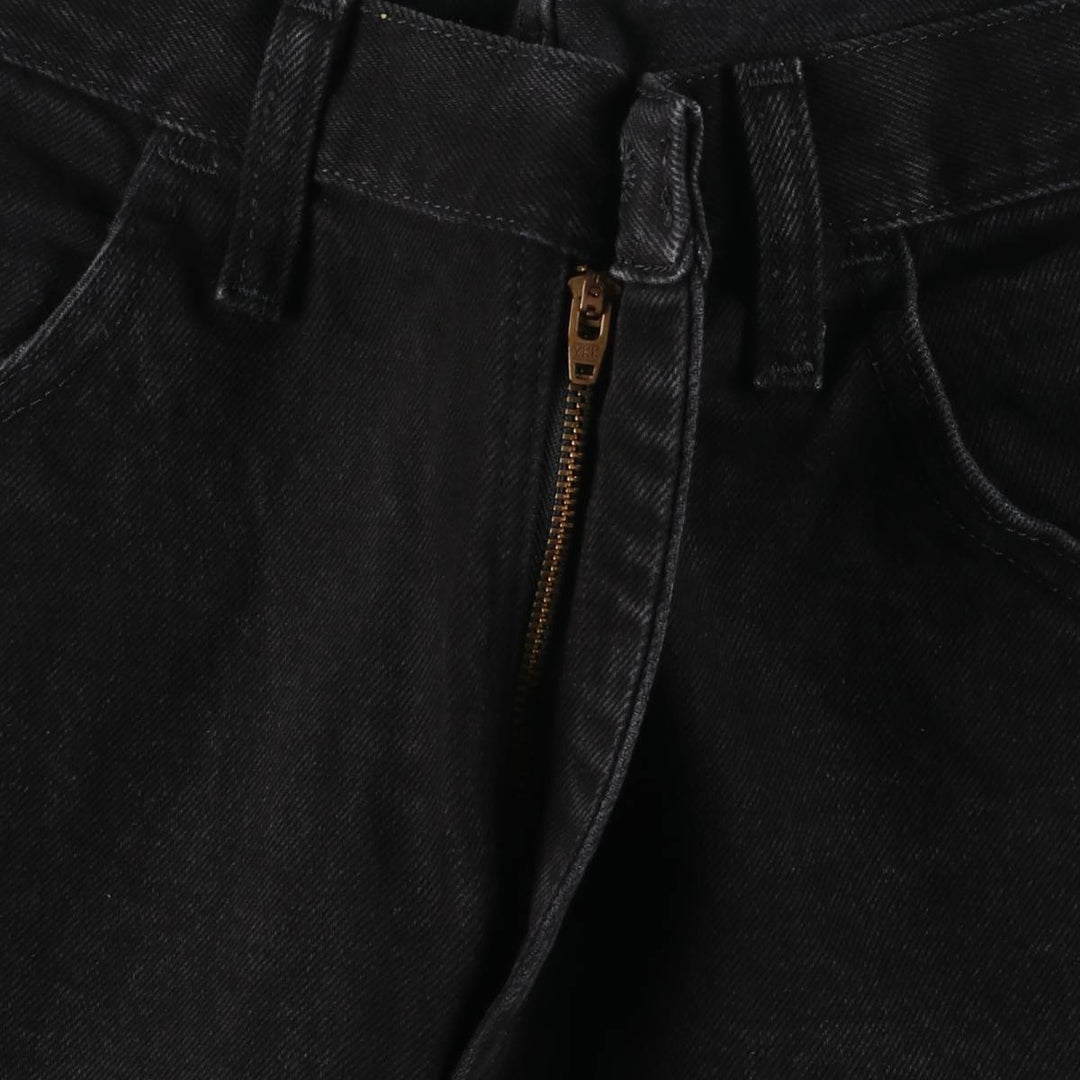 Rustler Black Denim Straight Denim Pants for Men, W32 equivalent cotton black type Vintage Second Hand