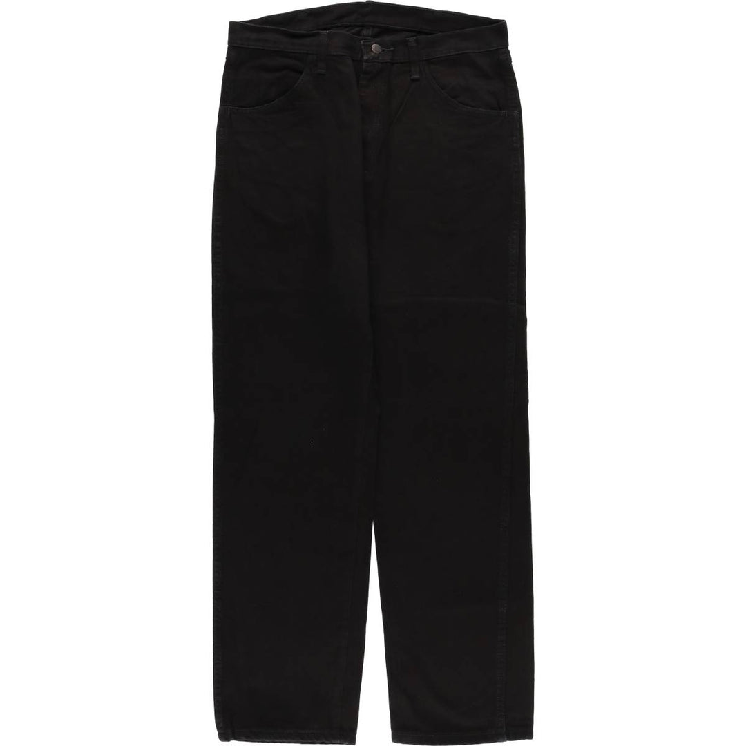 Rustler Black Denim Straight Denim Pants for Men, W34 equivalent cotton black type Vintage Second Hand