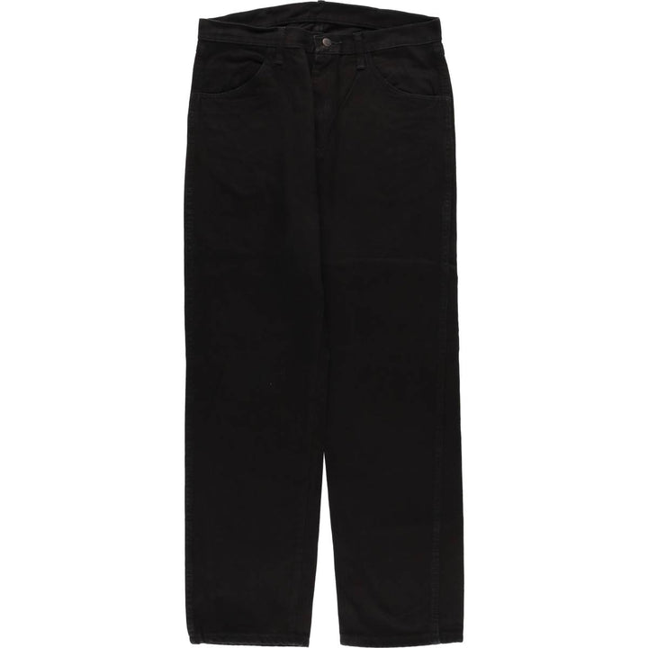 Rustler Black Denim Straight Denim Pants for Men, W34 equivalent cotton black type Vintage Second Hand
