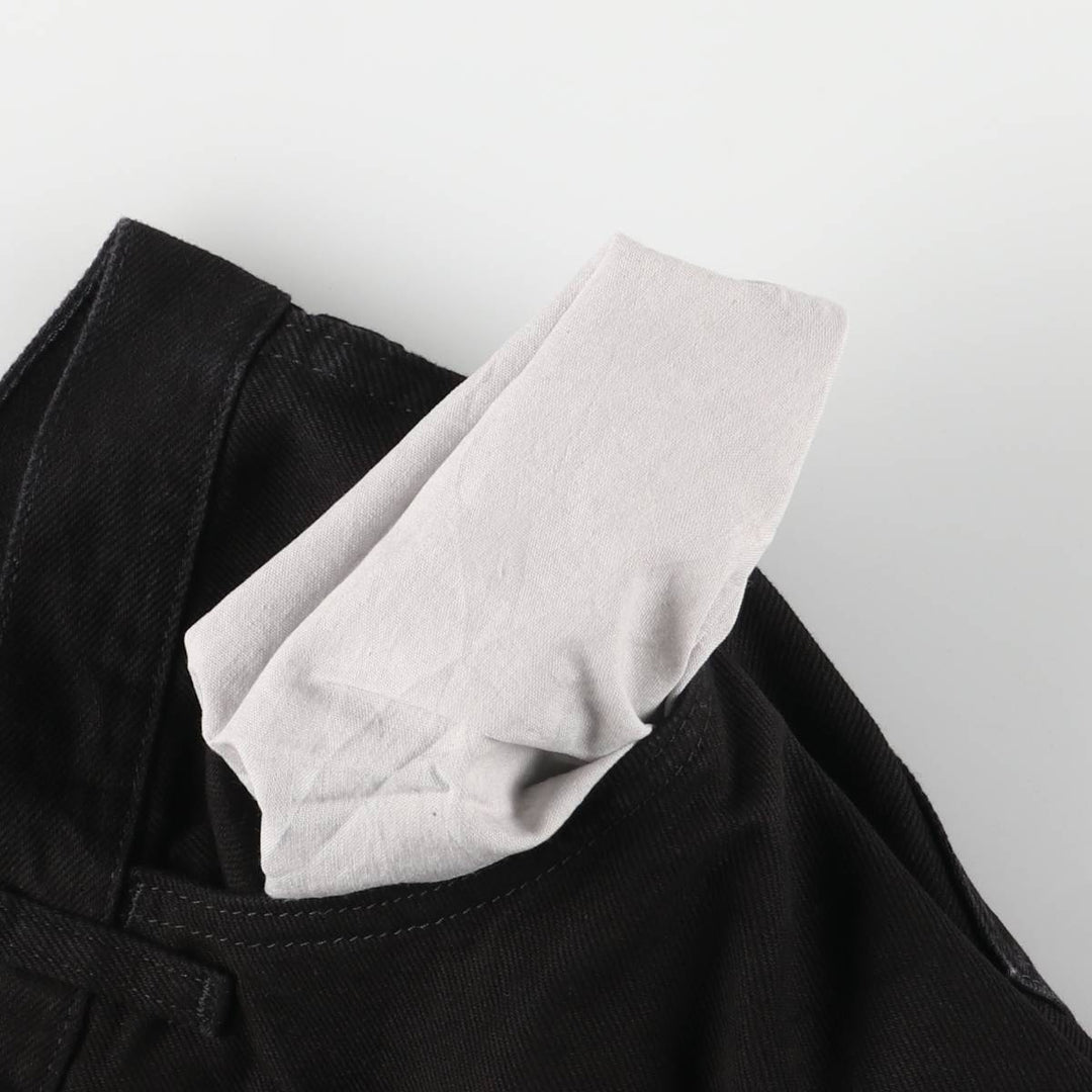 Rustler Black Denim Straight Denim Pants for Men, W34 equivalent cotton black type Vintage Second Hand