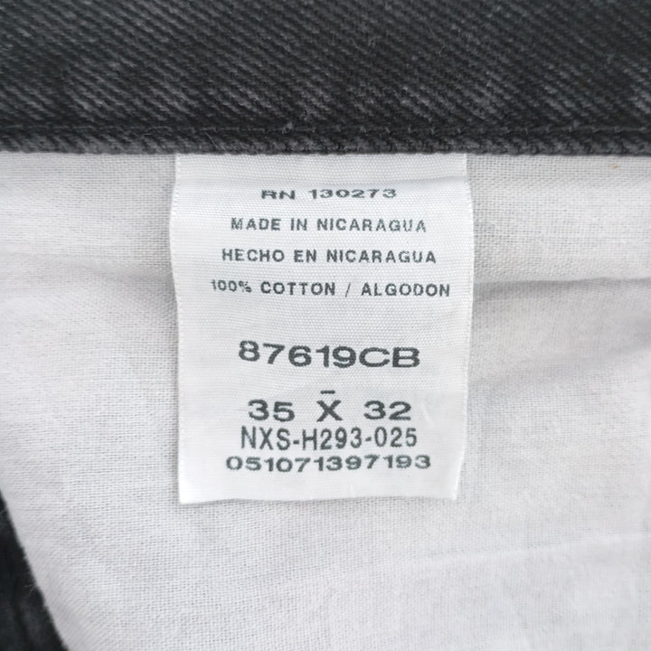 Rustler Black Denim Straight Denim Pants for Men, W35 equivalent cotton black type Vintage Second Hand