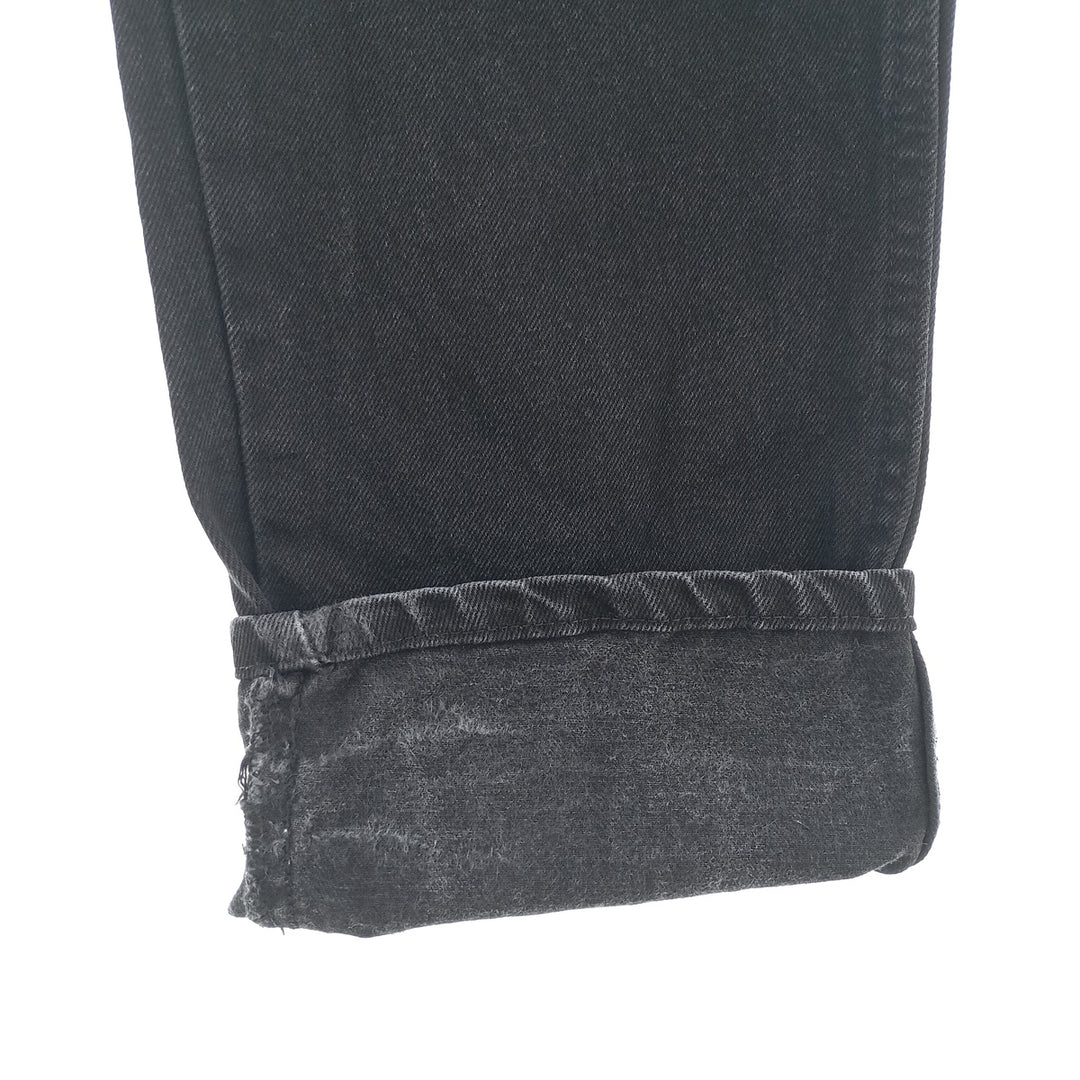 Rustler Black Denim Straight Denim Pants for Men, W35 equivalent cotton black type Vintage Second Hand