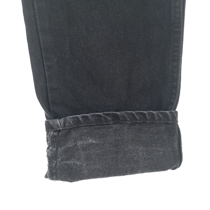 Rustler Black Denim Straight Denim Pants for Men, W35 equivalent cotton black type Vintage Second Hand