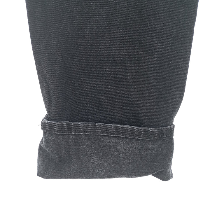 Rustler Black Denim Straight Denim Pants for Men, W35 equivalent cotton black type Vintage Second Hand