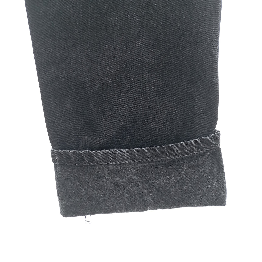 Rustler Black Denim Straight Denim Pants for Men, W35 equivalent cotton black type Vintage Second Hand