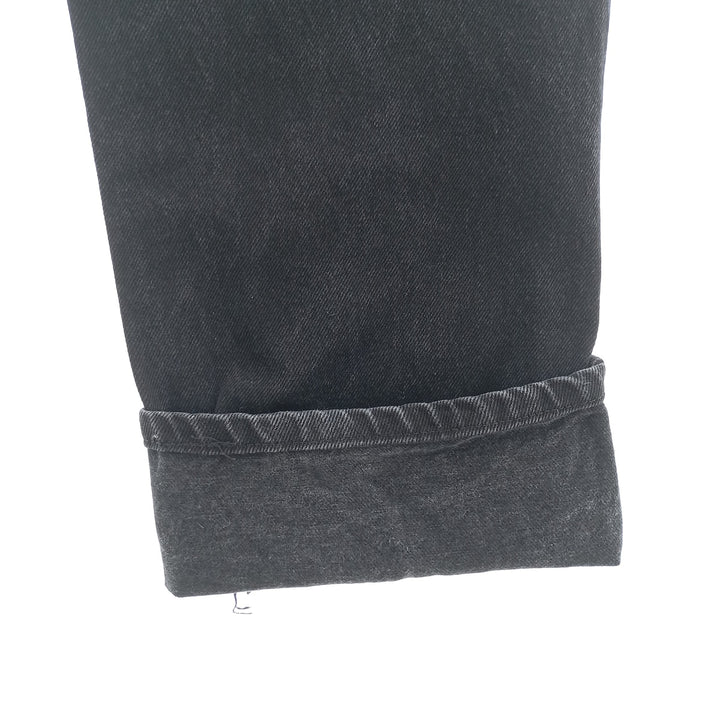 Rustler Black Denim Straight Denim Pants for Men, W35 equivalent cotton black type Vintage Second Hand