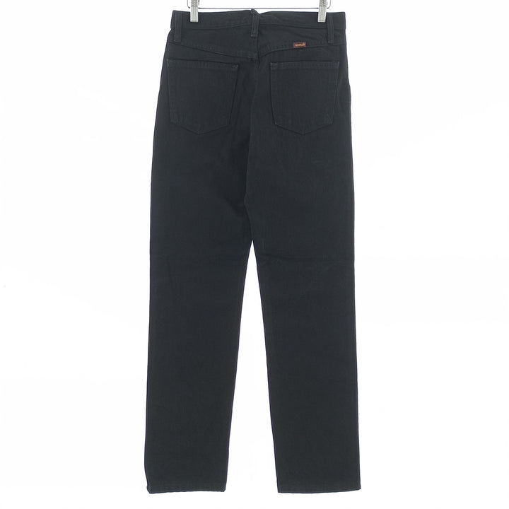 Rustler Black Denim Straight Denim Pants for Men, W30 equivalent cotton black type Vintage Second Hand