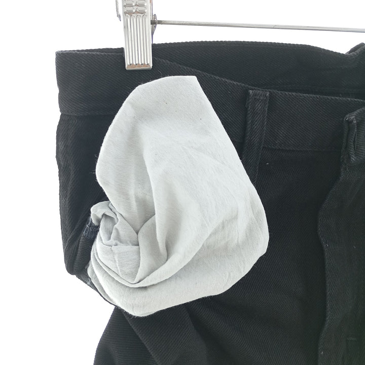 Rustler Black Denim Straight Denim Pants for Men, W30 equivalent cotton black type Vintage Second Hand