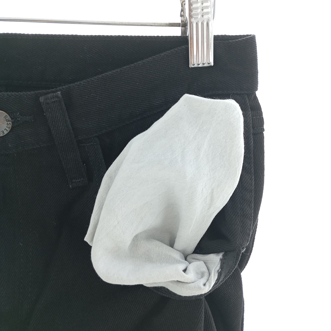 Rustler Black Denim Straight Denim Pants for Men, W30 equivalent cotton black type Vintage Second Hand