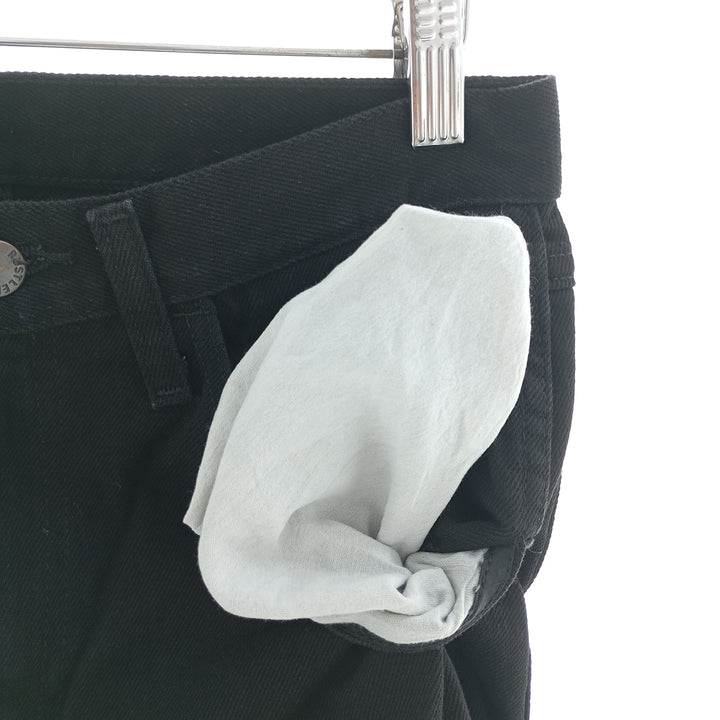 Rustler Black Denim Straight Denim Pants for Men, W30 equivalent cotton black type Vintage Second Hand