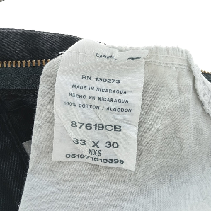 Rustler Black Denim Straight Denim Pants for Men, W33 equivalent cotton black type Vintage Second Hand