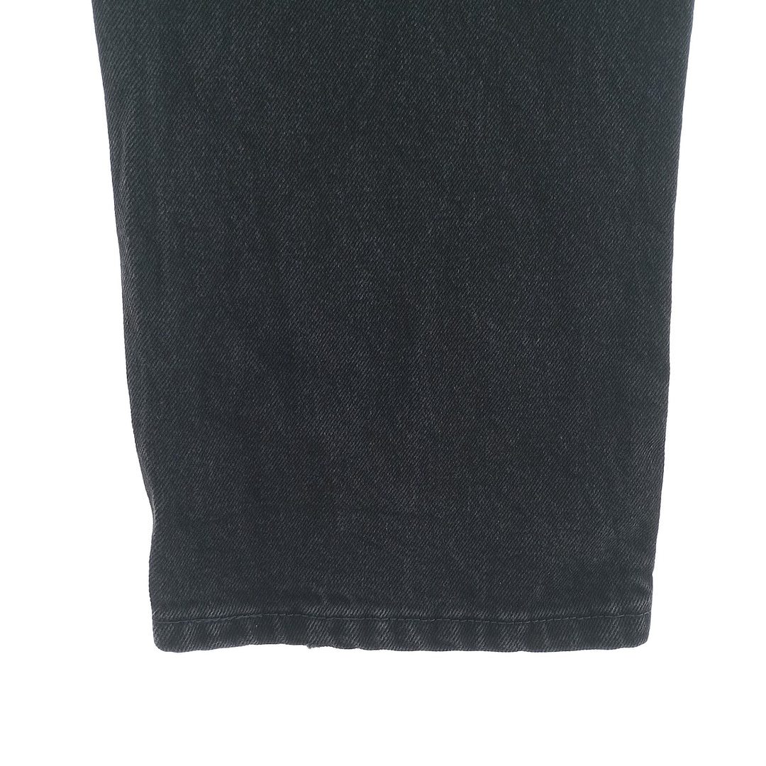 Rustler Black Denim Straight Denim Pants for Men, W33 equivalent cotton black type Vintage Second Hand