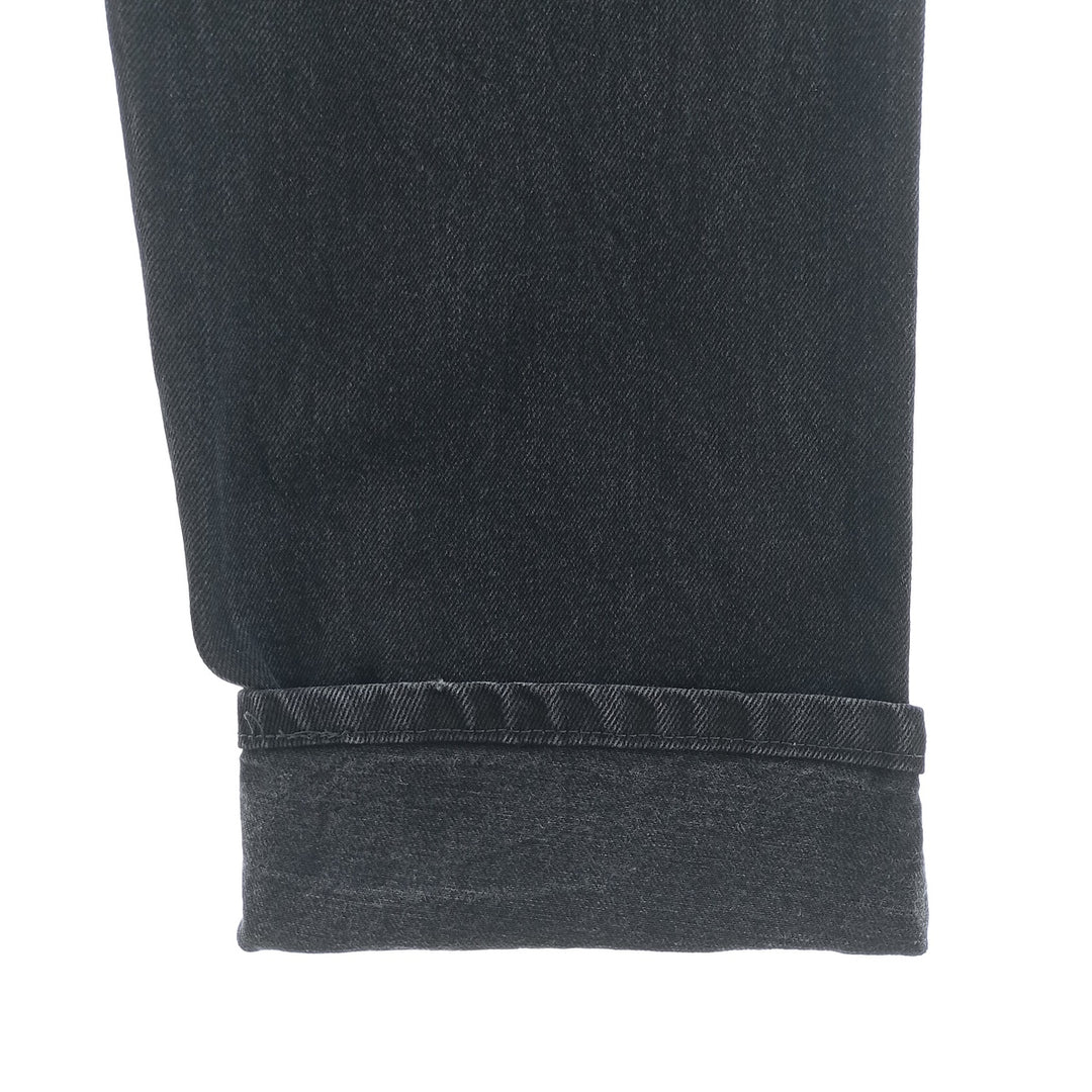 Rustler Black Denim Straight Denim Pants for Men, W33 equivalent cotton black type Vintage Second Hand