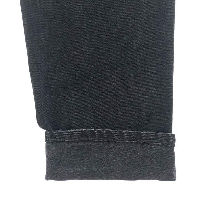 Rustler Black Denim Straight Denim Pants for Men, W33 equivalent cotton black type Vintage Second Hand