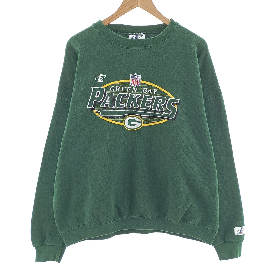 90'S LOGO ATHLETIC NFL Green Bay Packers logo sweatshirt, made in USA, men's XL size, vintage /eaa402390