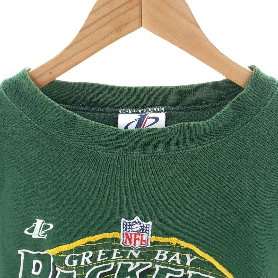 90'S LOGO ATHLETIC NFL Green Bay Packers logo sweatshirt, made in USA, men's XL size, vintage /eaa402390