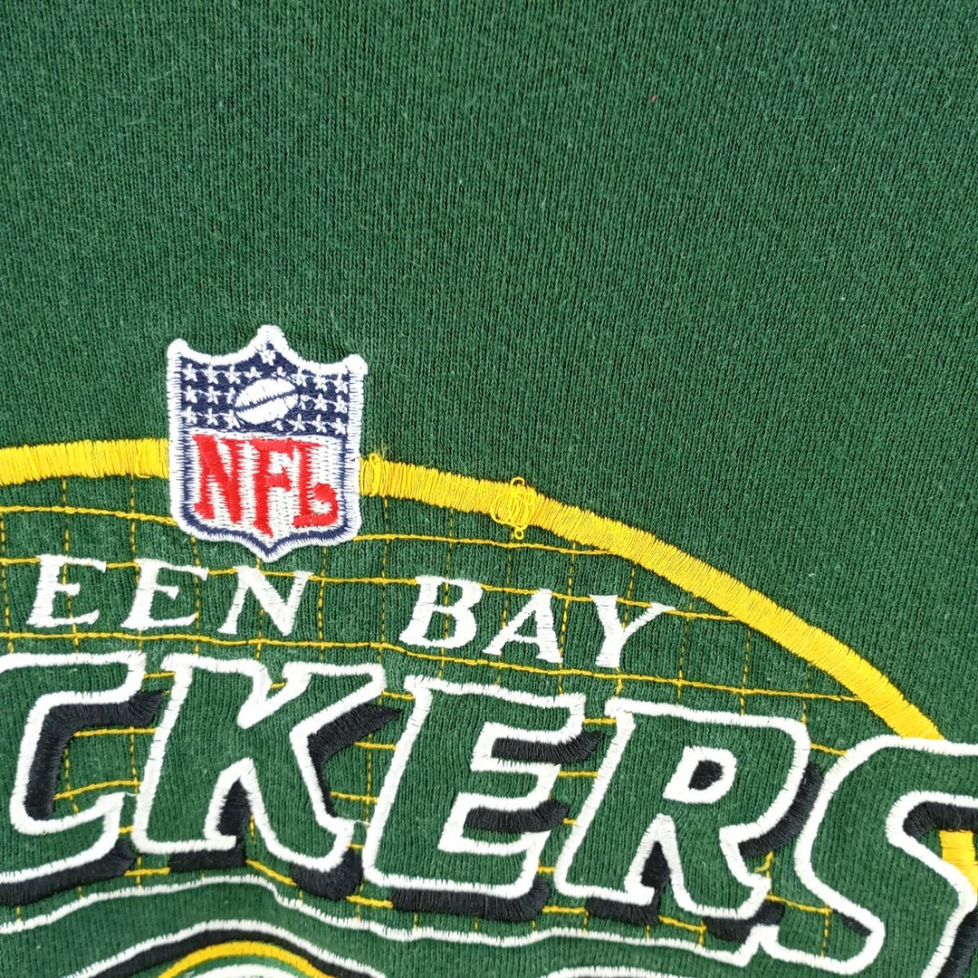 90'S LOGO ATHLETIC NFL Green Bay Packers logo sweatshirt, made in USA, men's XL size, vintage /eaa402390