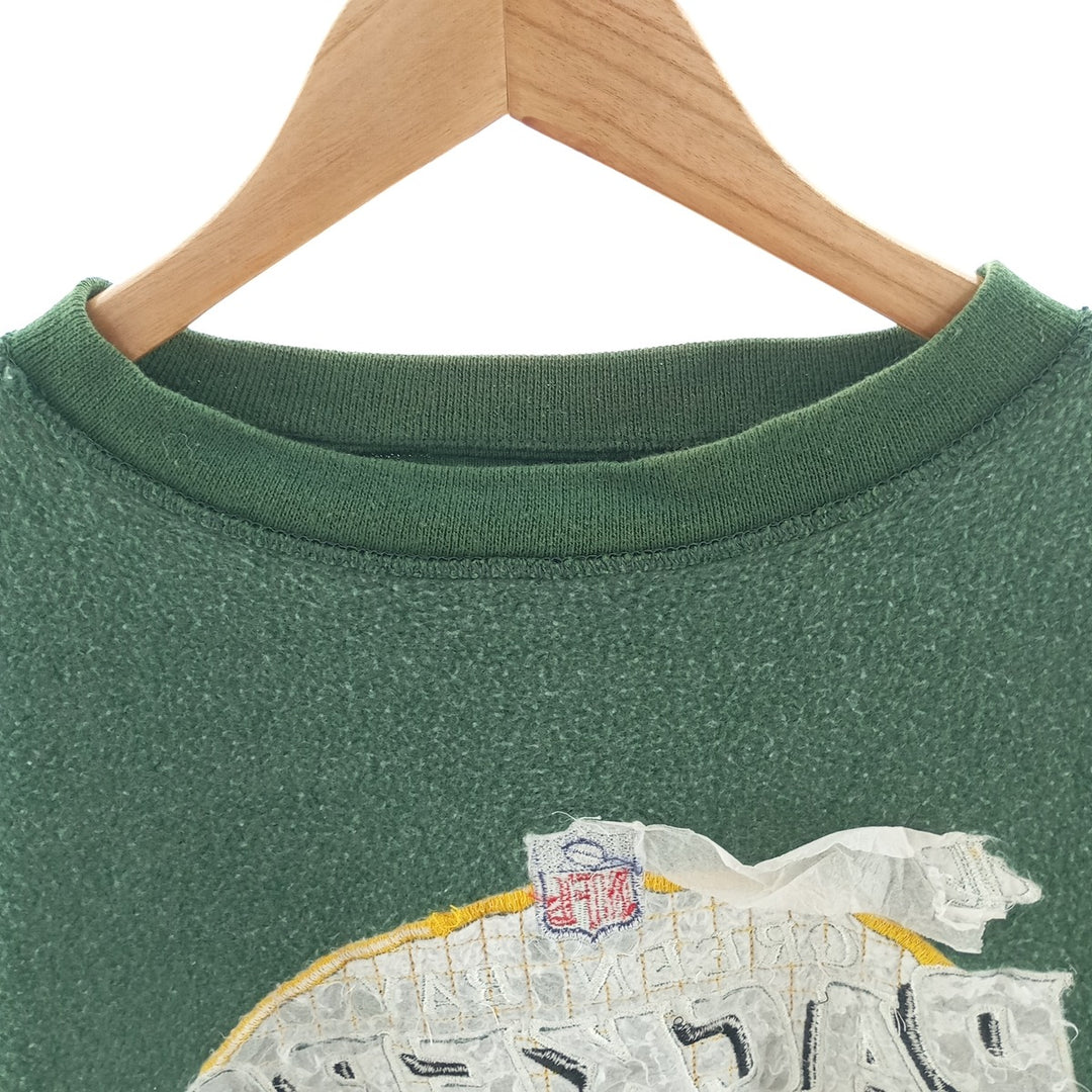 90'S LOGO ATHLETIC NFL Green Bay Packers logo sweatshirt, made in USA, men's XL size, vintage /eaa402390