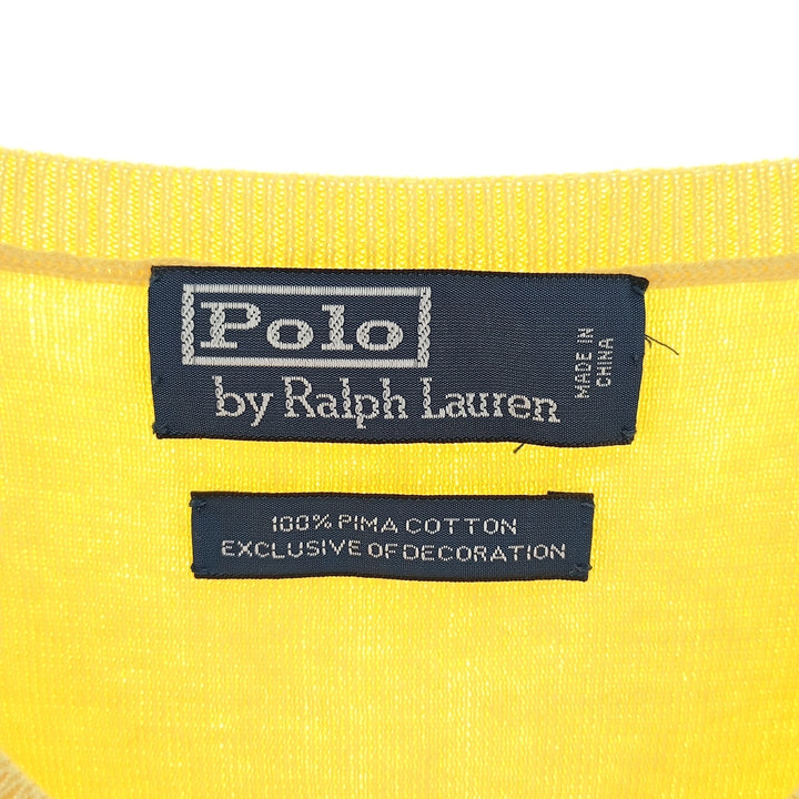 Ralph Lauren POLO by Ralph Lauren V-neck Pima cotton knit vest Men's XL size / eaa402395