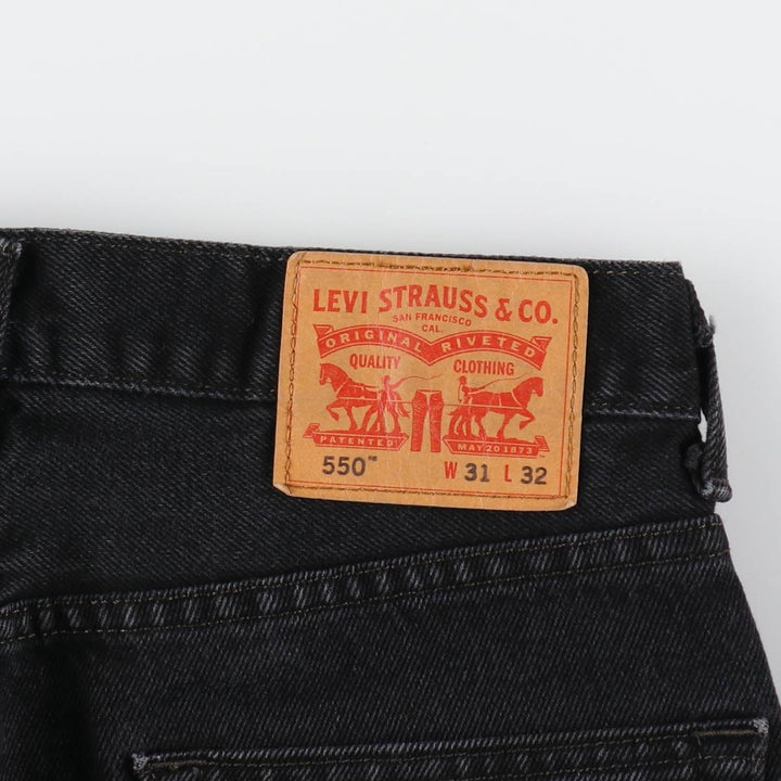 Levi's 550 Black Denim Tapered Denim Pants Men's W31 equivalent / eaa402425