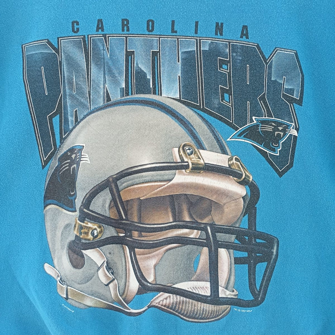 00s-90'S Lee NFL Carolina Panthers Logo Sweatshirt Trainer Made in USA Men's L Size Vintage /eaa402453