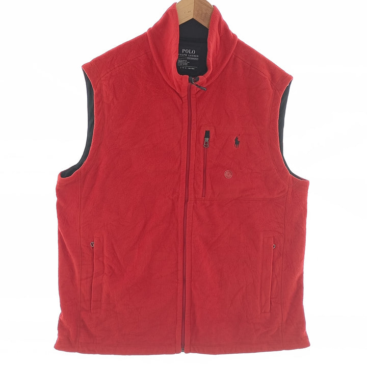 DEADSTOCK Ralph Lauren POLO RALPH LAUREN fleece vest, men's size L /eaa402512