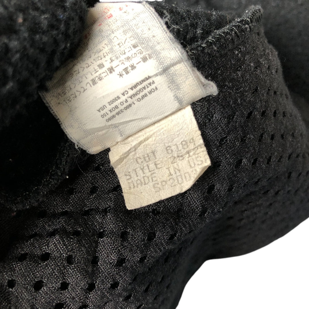 2000'S Patagonia Regulator R2 25125 Fleece Vest, Made in USA, Women's Size Medium unclear black type Vintage Second Hand