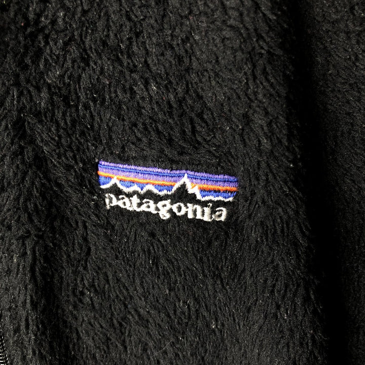 2000'S Patagonia Regulator R2 25125 Fleece Vest, Made in USA, Women's Size Medium unclear black type Vintage Second Hand