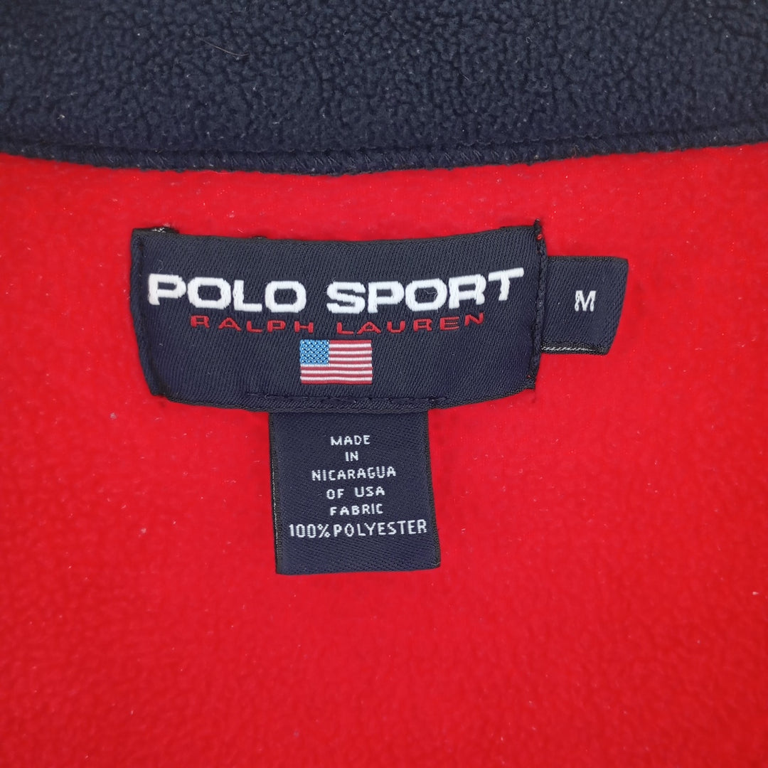 90'S Ralph Lauren POLO SPORT fleece pullover, men's size M / eaa402556