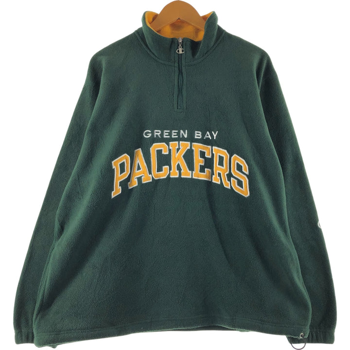 Champion NFL GREEN BAY PACKERS Green Bay Packers Half Zip Fleece Pullover Men's XL / eaa402557