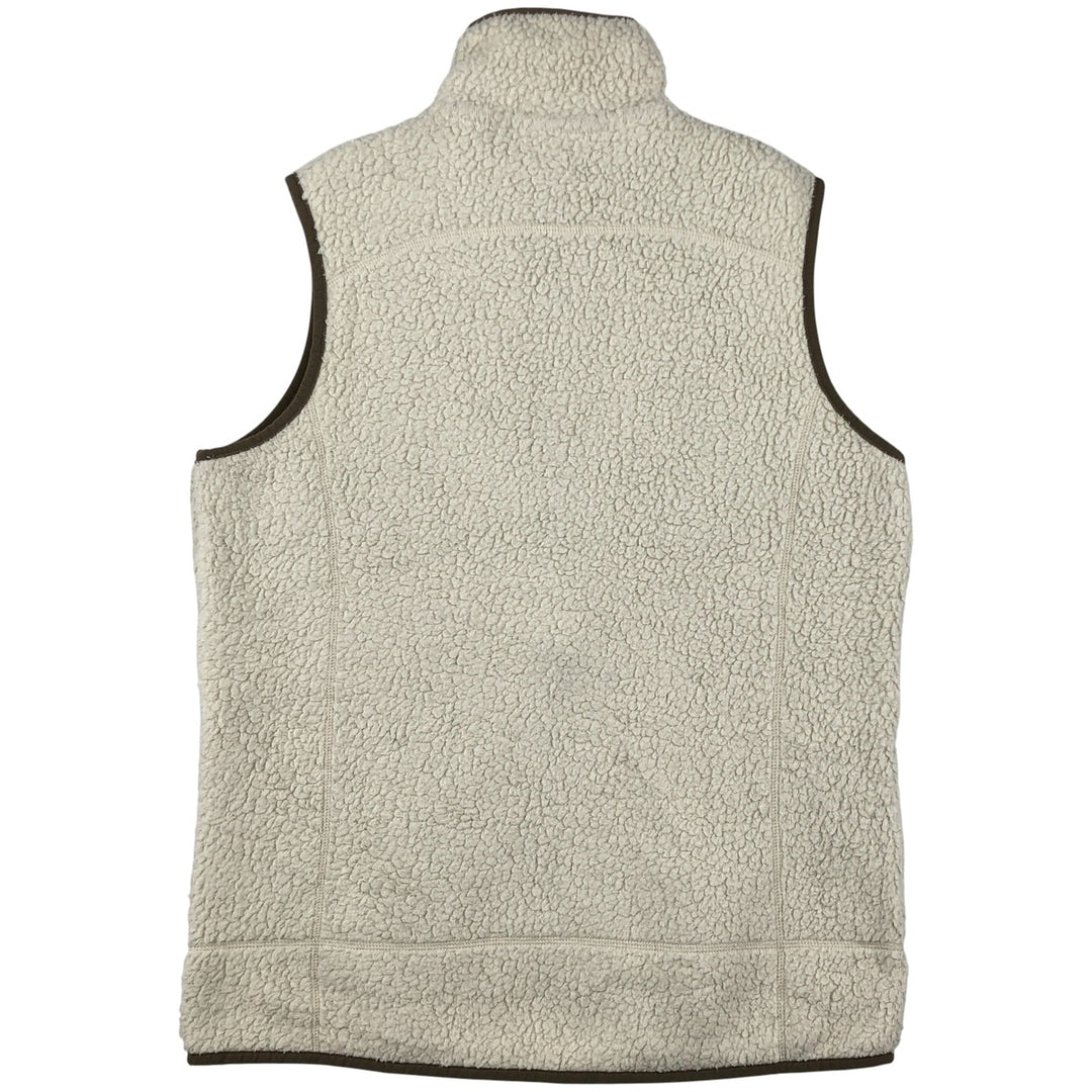 Patagonia Retro Pile Vest 22825FA18, Women's Medium Fleece Vest polyester pale white type Vintage Second Hand