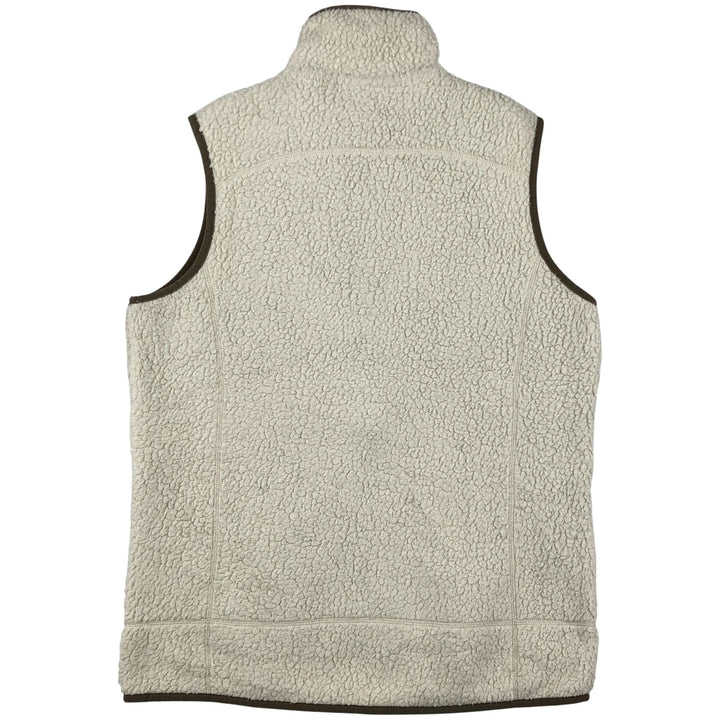 Patagonia Retro Pile Vest 22825FA18, Women's Medium Fleece Vest polyester pale white type Vintage Second Hand