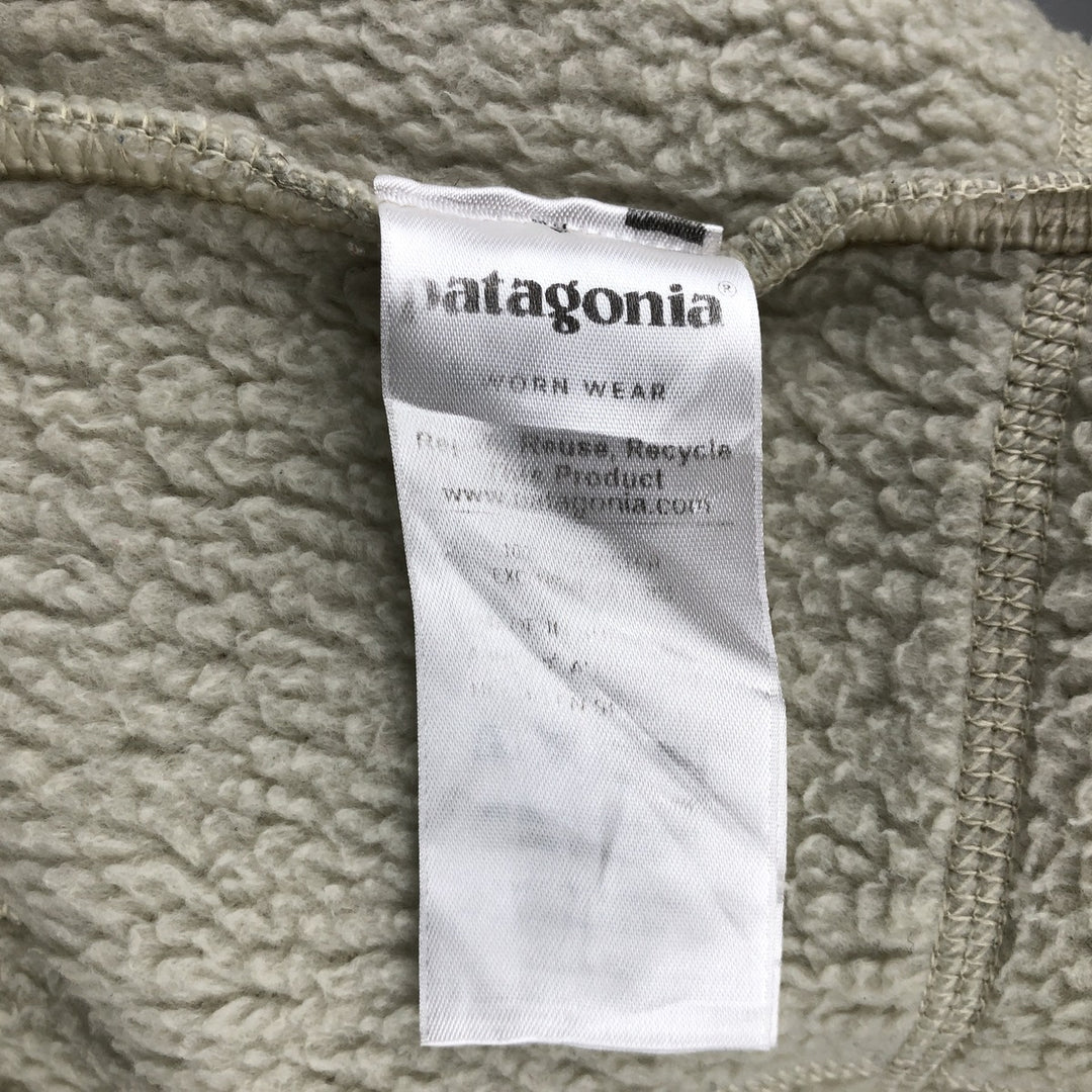 Patagonia Retro Pile Vest 22825FA18, Women's Medium Fleece Vest polyester pale white type Vintage Second Hand