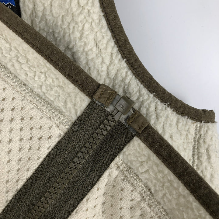 Patagonia Retro Pile Vest 22825FA18, Women's Medium Fleece Vest polyester pale white type Vintage Second Hand