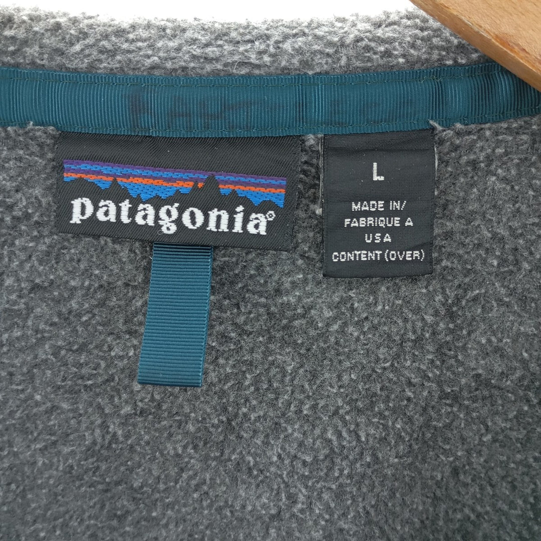 90'S Patagonia Snap-T, Snow-free Tag, Fleece Pullover, Made in USA, Men's L Size, Vintage /eaa402582