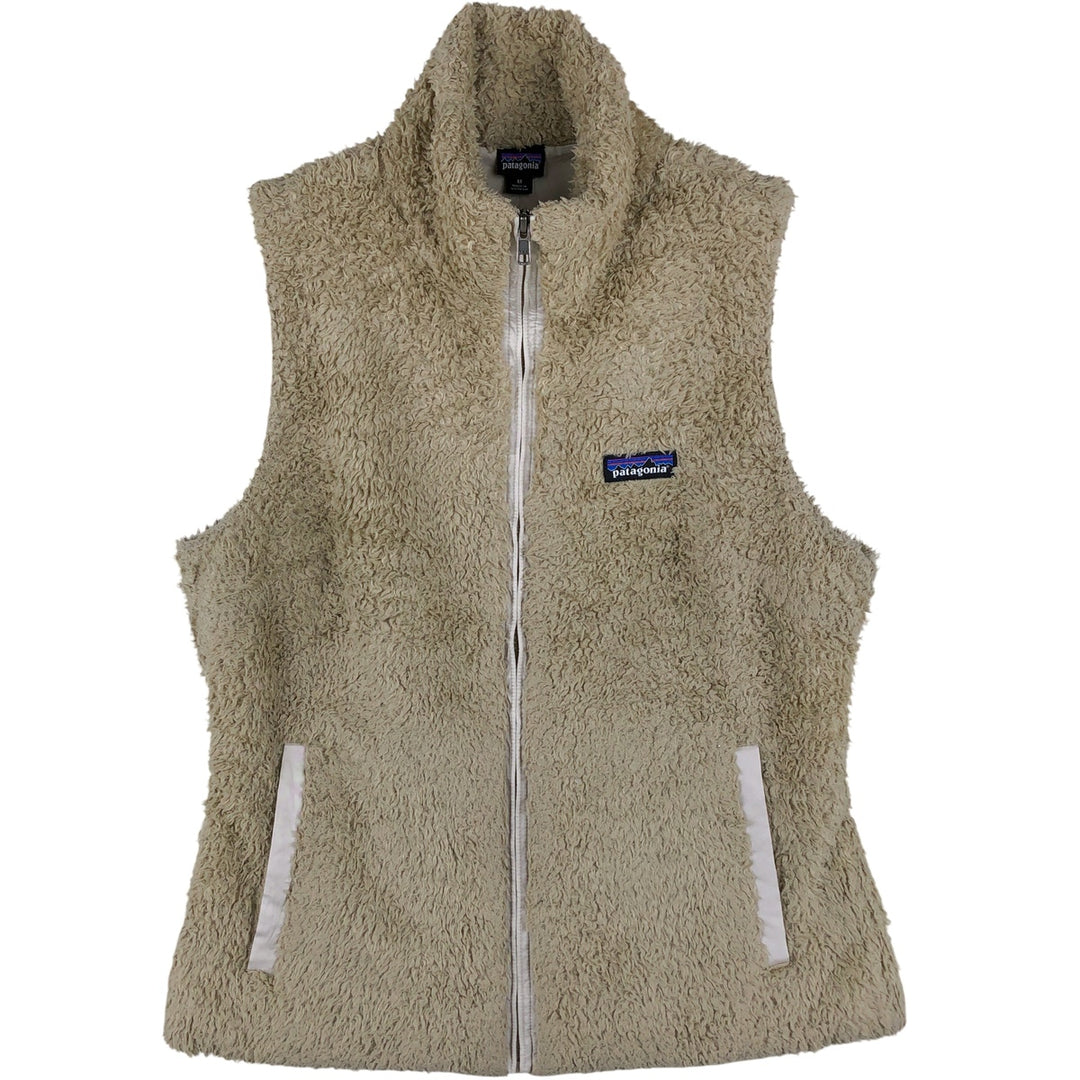Patagonia Los Gatos Vest 25215FA15 Fleece Vest, Women's Medium polyester Beige type Vintage Second Hand