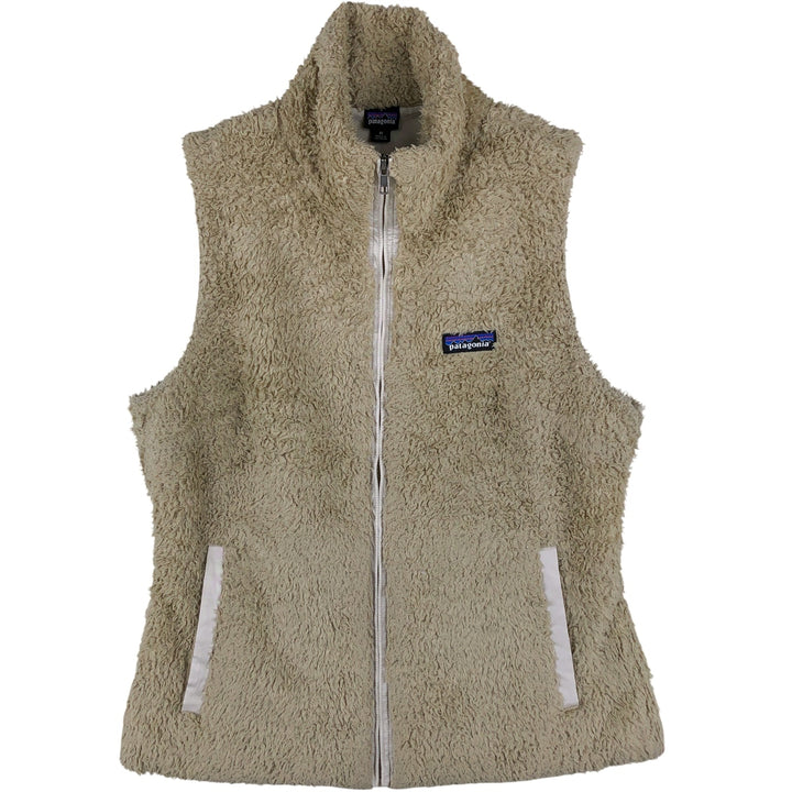 Patagonia Los Gatos Vest 25215FA15 Fleece Vest, Women's Medium polyester Beige type Vintage Second Hand