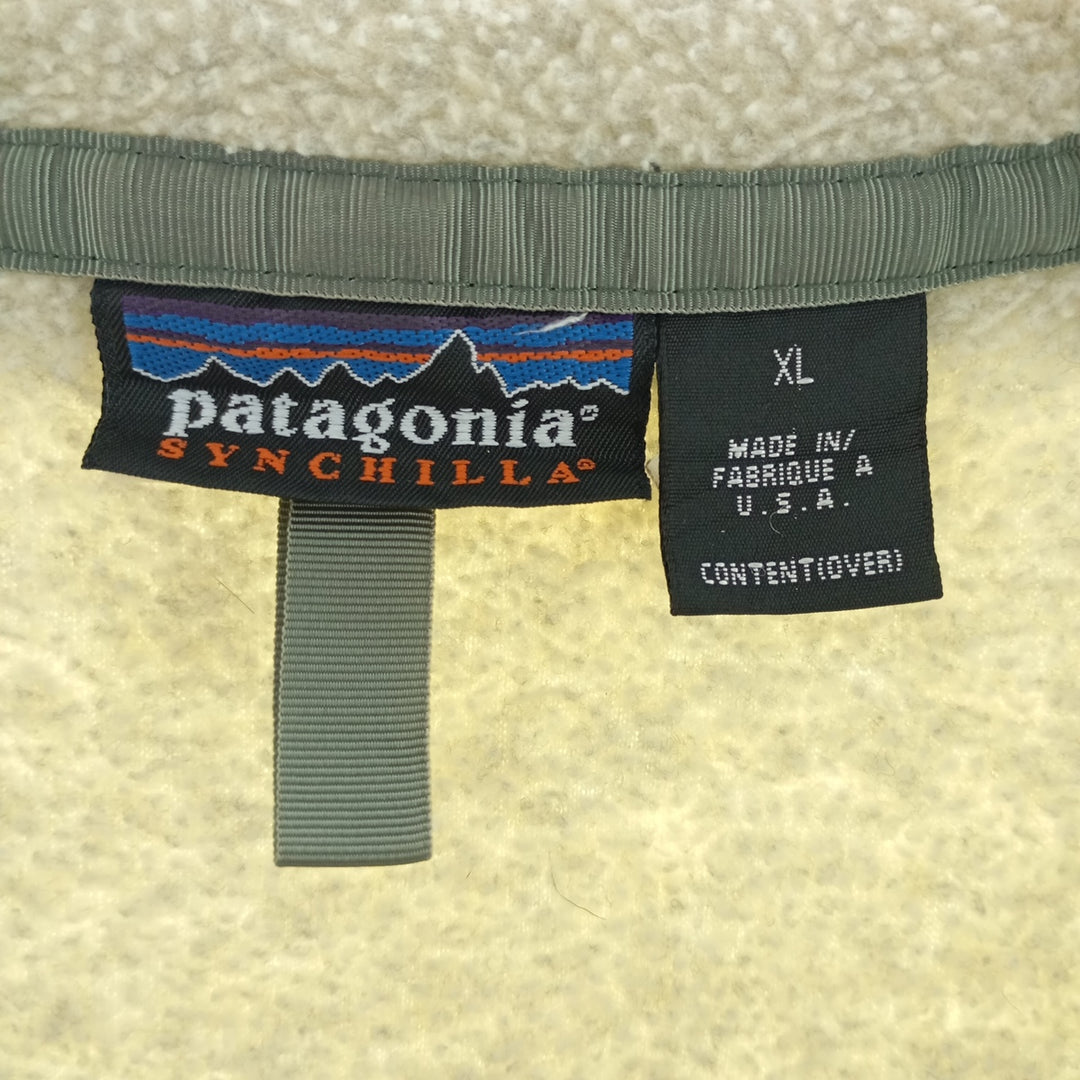 90s~00'S Patagonia SYNCHILLA Snap-T 25450 Fleece Pullover Made in USA Men's XL Vintage /eaa402669