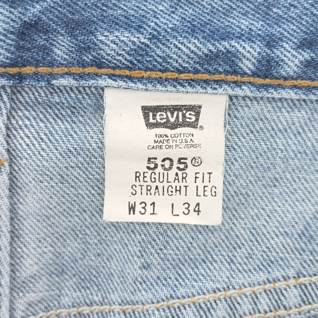 00'S Levi's 505 REGULAR FIT STRAIGHT LEG tapered denim pants made in USA men's w30 equivalent /eaa402721