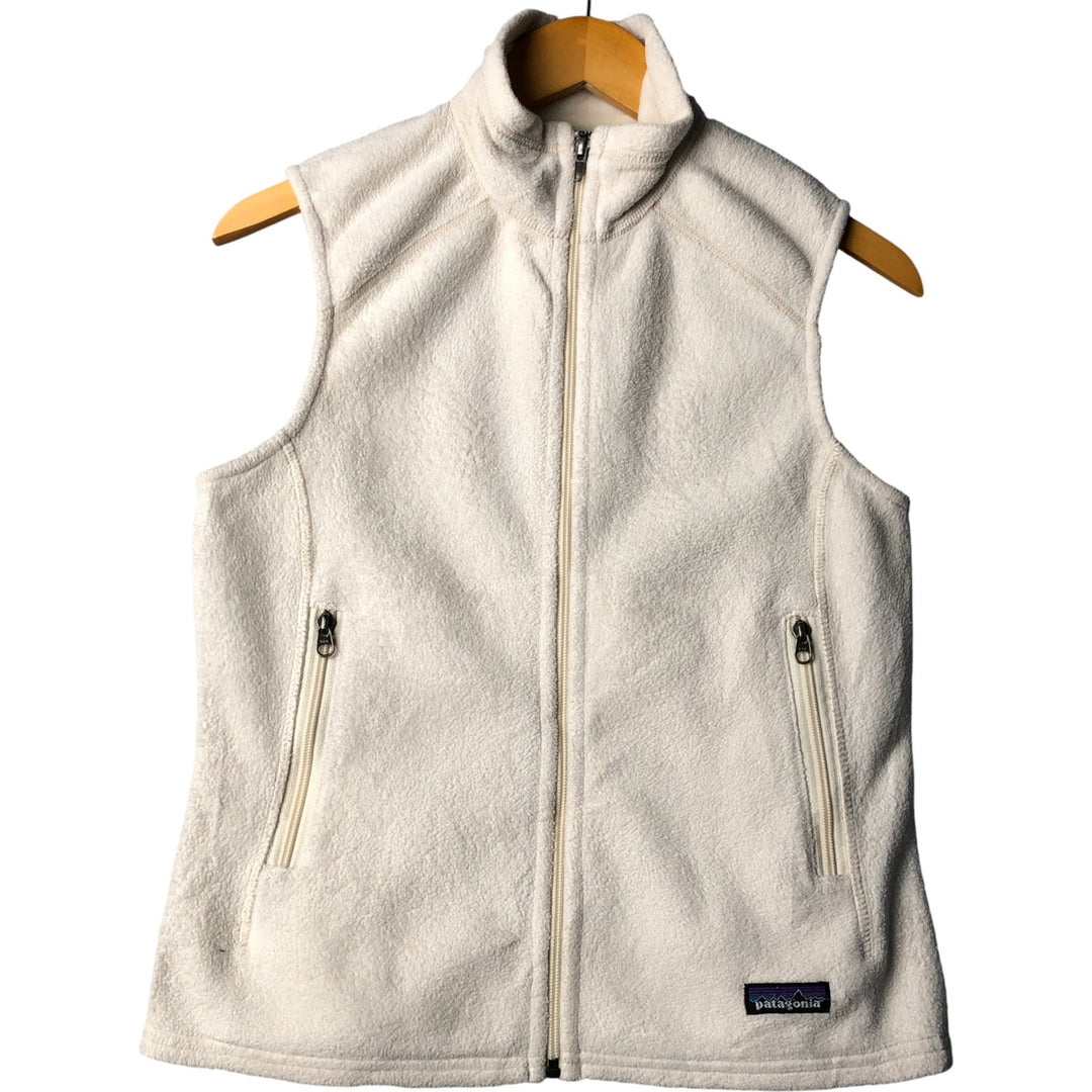 Patagonia Synchilla fleece vest, women's size S polyester white type Vintage Second Hand