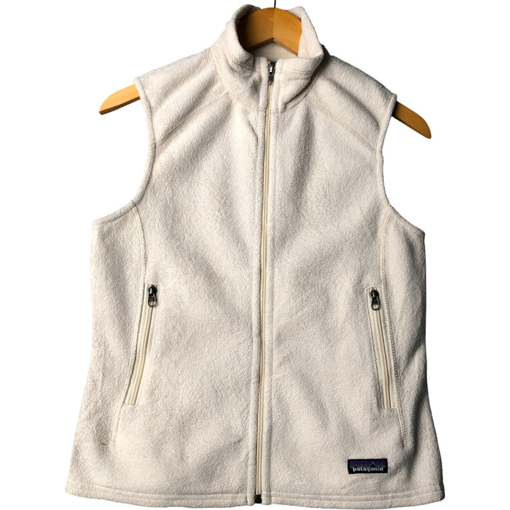 Patagonia Synchilla fleece vest, women's size S polyester white type Vintage Second Hand