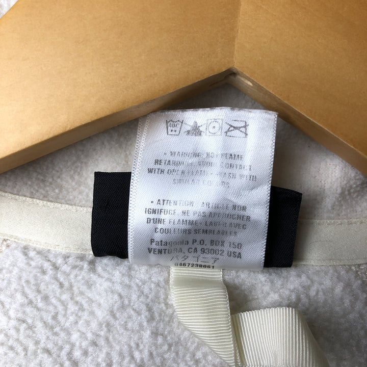 Patagonia Synchilla fleece vest, women's size S polyester white type Vintage Second Hand