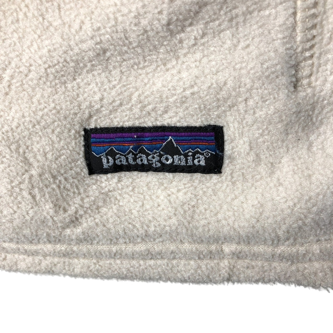 Patagonia Synchilla fleece vest, women's size S polyester white type Vintage Second Hand